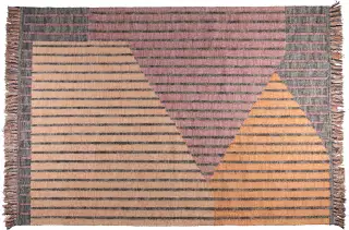 Dutchbone Hampton bavlnený koberec - 200x300, Rúžová