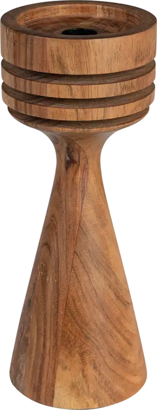 Zuiver Hoover drevený svietnik - Hnedá