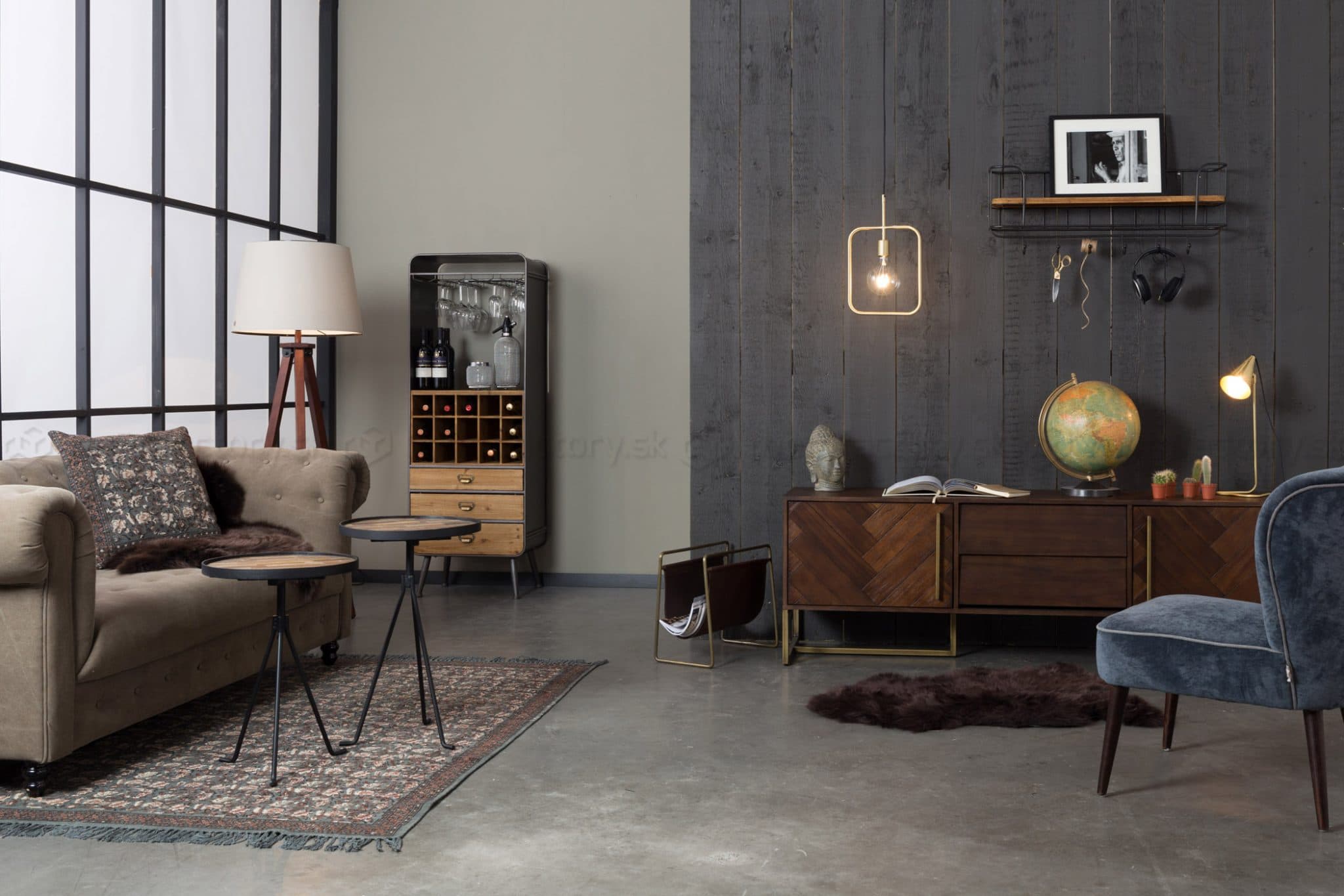Dutchbone Cubo závesná lampa 3