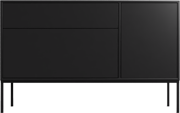 Desiva Arnika 01 dizajnová komoda - Čierna