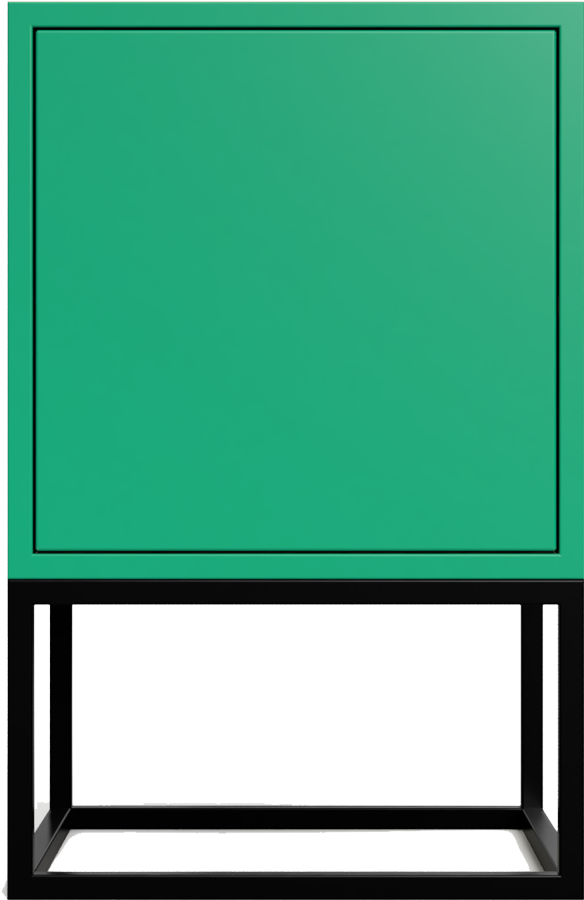 Desiva Enkiant 01 dizajnový nočný stolík - Zelená