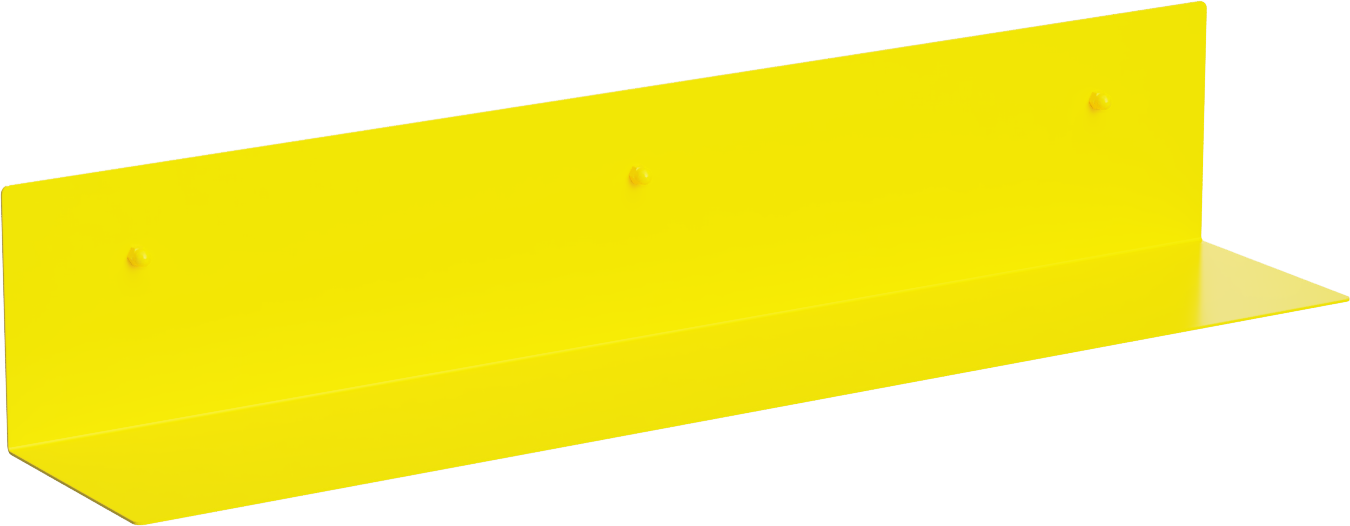Desiva Longa 01 nástenná polica - Žltá