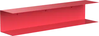 Desiva Longa 02 kovová nástenná polica - Červená