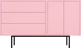 Desiva Manilva 01 dizajnová komoda - Rúžová