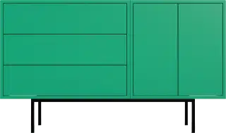 Desiva Manilva 01 dizajnová komoda - Zelená