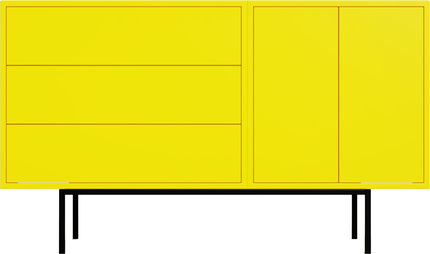 Desiva Manilva 01 dizajnová komoda - Žltá