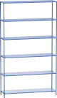 Desiva Sencjo 01 dizajnový policový regál - Modrá