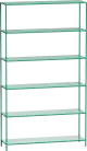 Desiva Sencjo 01 dizajnový policový regál - Zelená