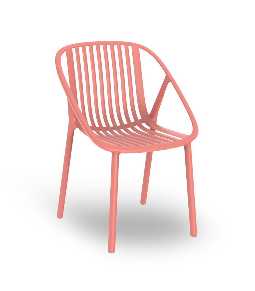 Resol Bini záhradná stolička - Ružová