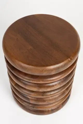 Zuiver Disc drevená taburetka 5