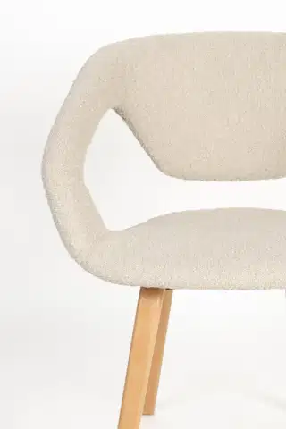 Zuiver Flexback boucle čalúnená stolička 6