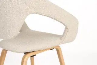 Zuiver Flexback boucle čalúnená stolička 8