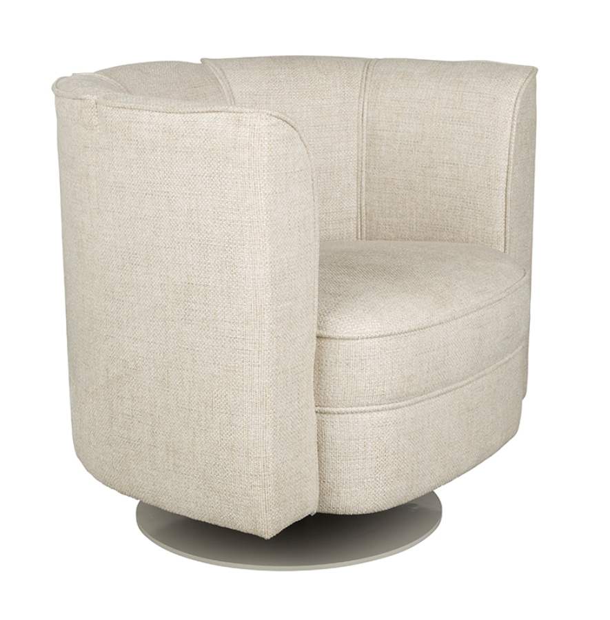 Dutchbone Flower retro kreslo - Béžová