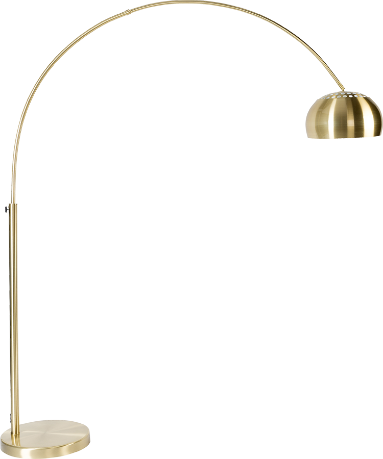 Zuiver Metal Bow stojanová lampa - Mosadzná