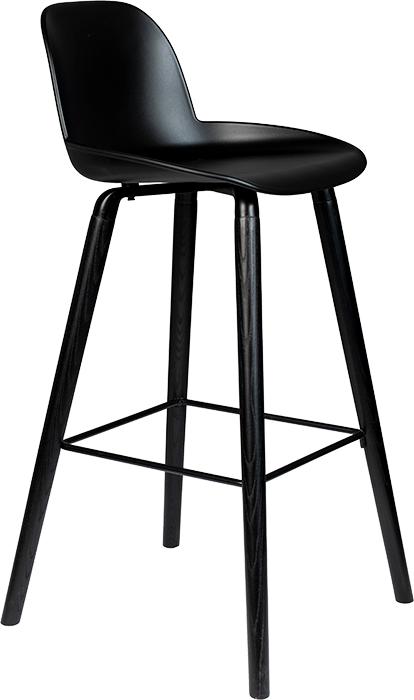 Zuiver Albert barová a pultová stolička - Čierna, Barová