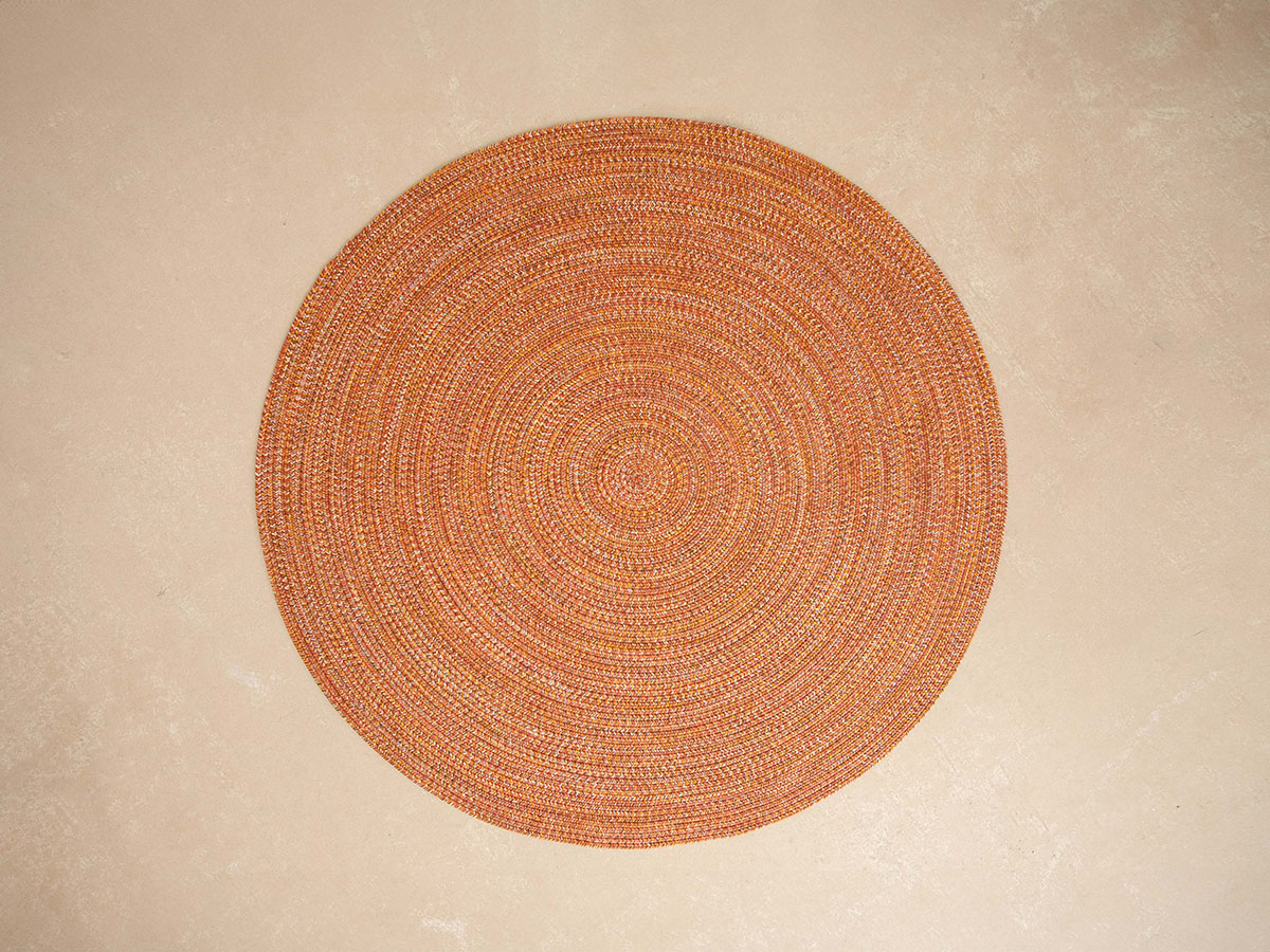 Micadoni Creu okrúhly koberec - Červená, 150x150 cm