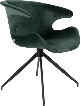 Zuiver Mia čalúnená stolička - Zelená