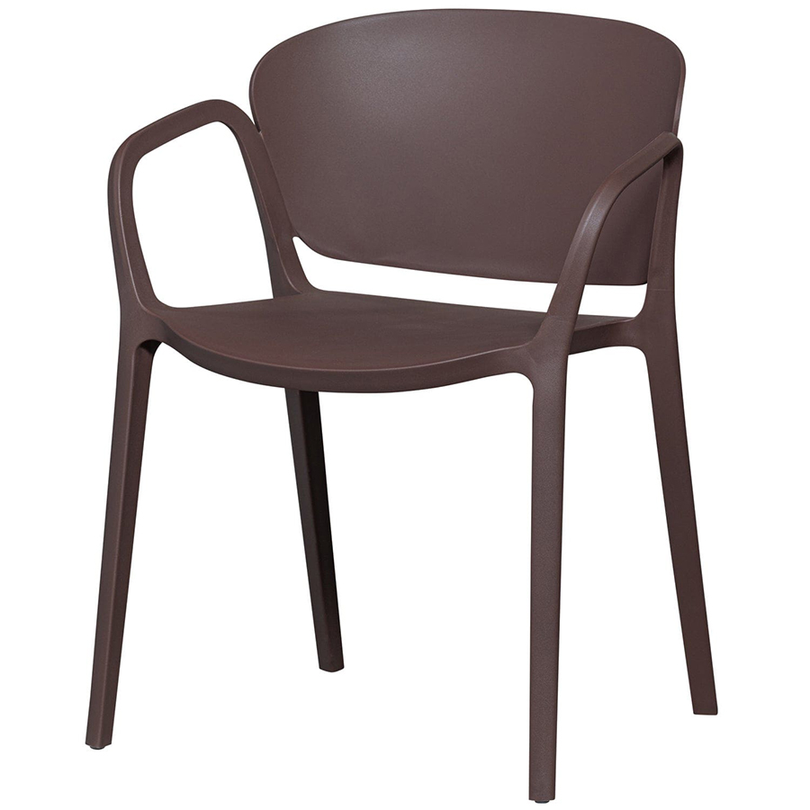 Woood Bent záhradná stolička - Hnedá