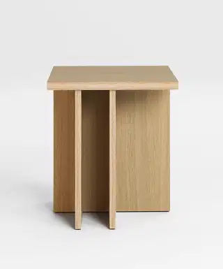 Mohha Defi hranatý stolík - Prírodná, Dub