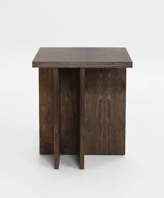 Mohha Defi hranatý stolík - Tmavohnedá