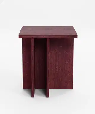Mohha Defi hranatý stolík - Červená
