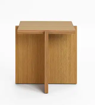 Mohha Ijop hranatý stolík/stolička - Prírodná, Dub čistý
