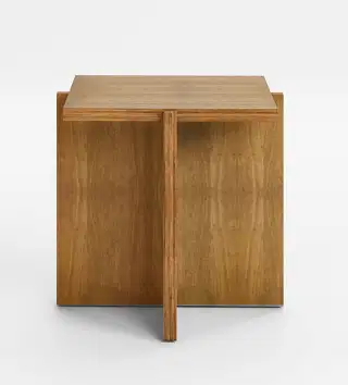 Mohha Ijop hranatý stolík/stolička - Hnedá
