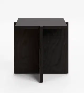 Mohha Ijop hranatý stolík/stolička - Čierna