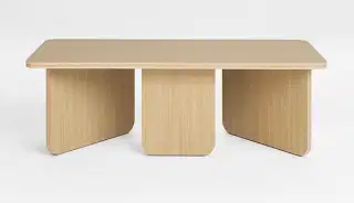 Mohha Oval konferenčný stolík - Prírodná, Dub