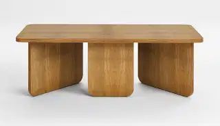 Mohha Oval konferenčný stolík - Hnedá