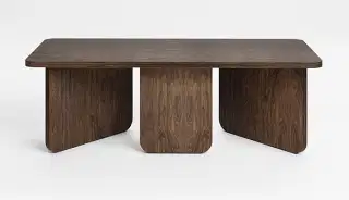 Mohha Oval konferenčný stolík - Tmavohnedá