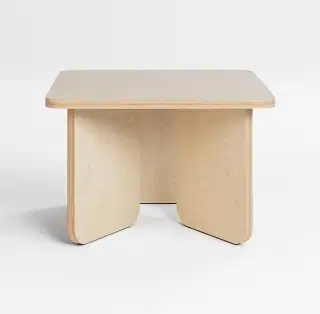 Mohha Oval odkladací stolík - Prírodná, Breza