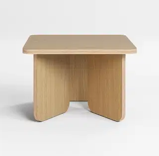 Mohha Oval odkladací stolík - Prírodná, Dub