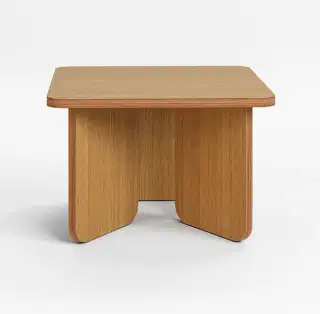 Mohha Oval odkladací stolík - Prírodná, Dub čistý