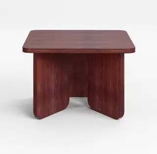 Mohha Oval odkladací stolík - Červená
