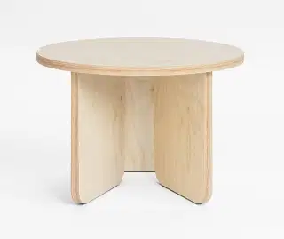 Mohha Oval okrúhly stolík - Prírodná, Breza