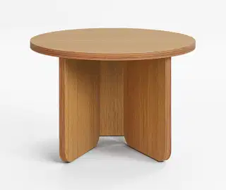 Mohha Oval okrúhly stolík - Prírodná, Dub čistý