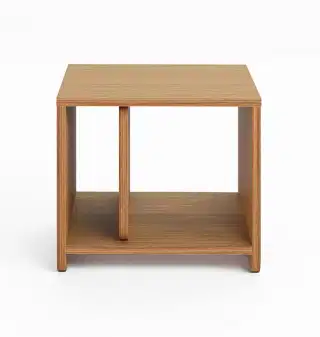 Mohha Oval hranatý nočný stolík - Prírodná, Dub čistý