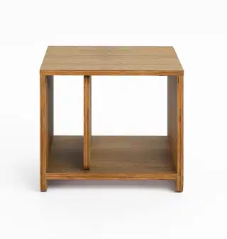 Mohha Oval hranatý nočný stolík - Hnedá