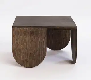 Mohha Polli konferenčný stolík - Tmavohnedá