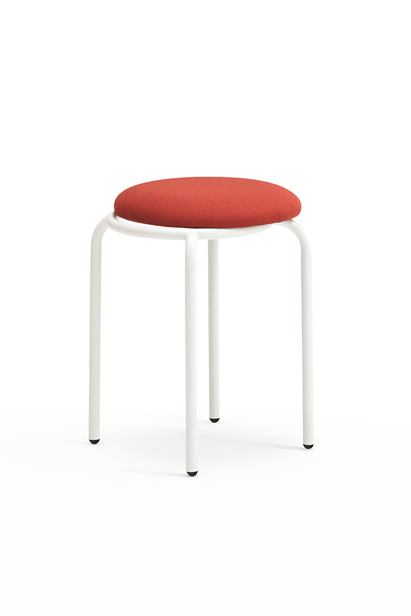 Teulat Eclipse okrúhla stolička - Červená