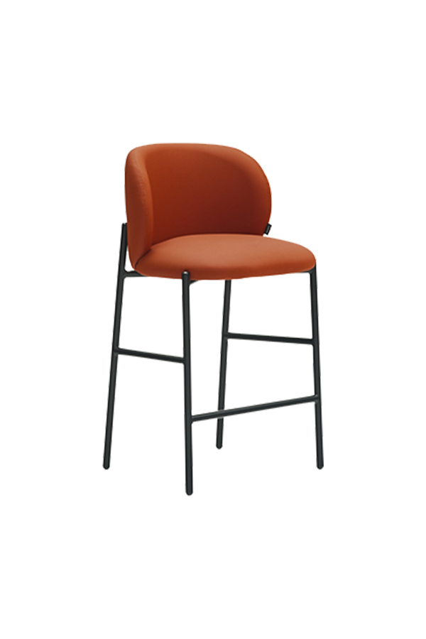 Teulat Mogi barová stolička - Terakota, PU koža, 65cm