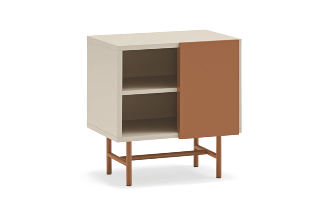 Teulat Nube nočný stolík - Béžová/Hnedá