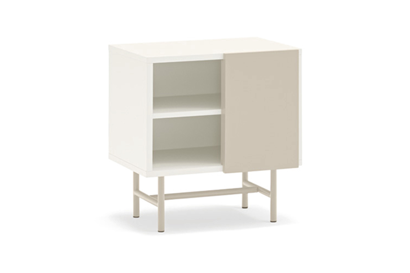 Teulat Nube nočný stolík - Krémová/Piesková