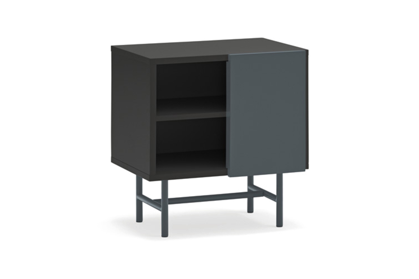 Teulat Nube nočný stolík - Čierna/Antracit