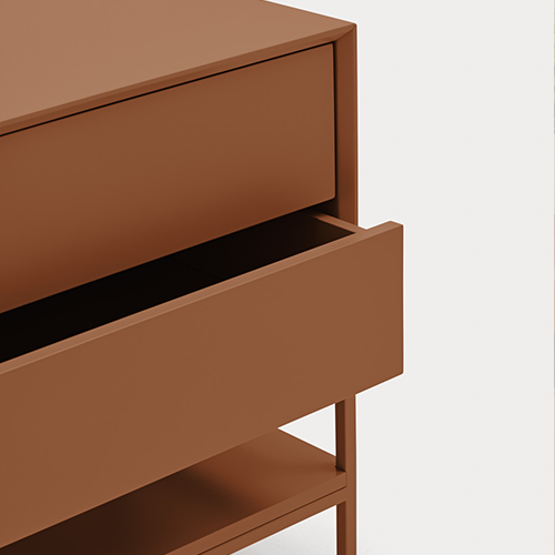 Dve praktické zásuvky a otvorená polička