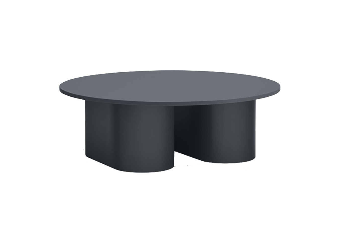 Teulat Totem konferenčný stolík - Antracitová, Okrúhly