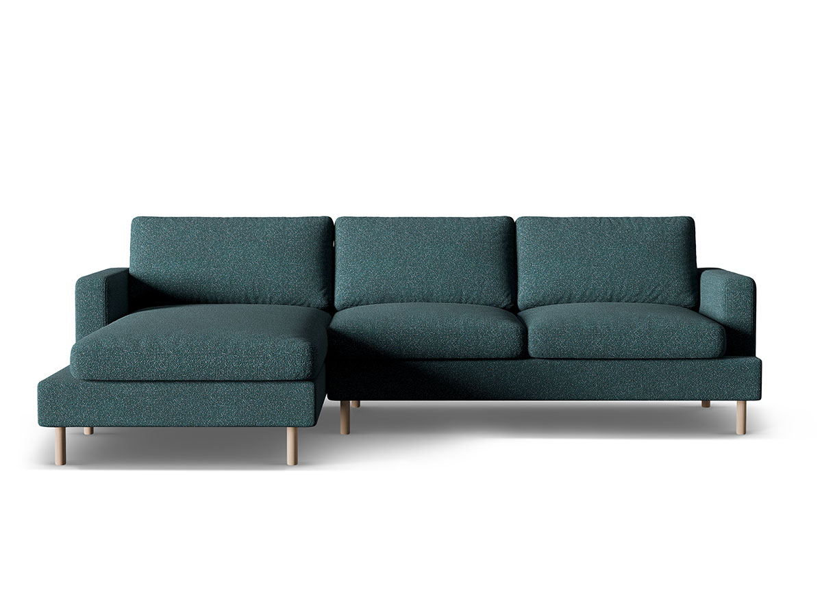 Micadoni Aliya dizajnová sedačka - Zelenomodrá, Pravá, 245 cm