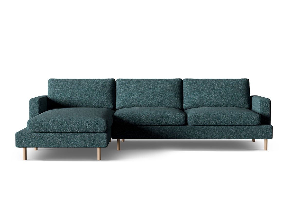 Micadoni Aliya dizajnová sedačka - Zelenomodrá, Ľavá, 294 cm