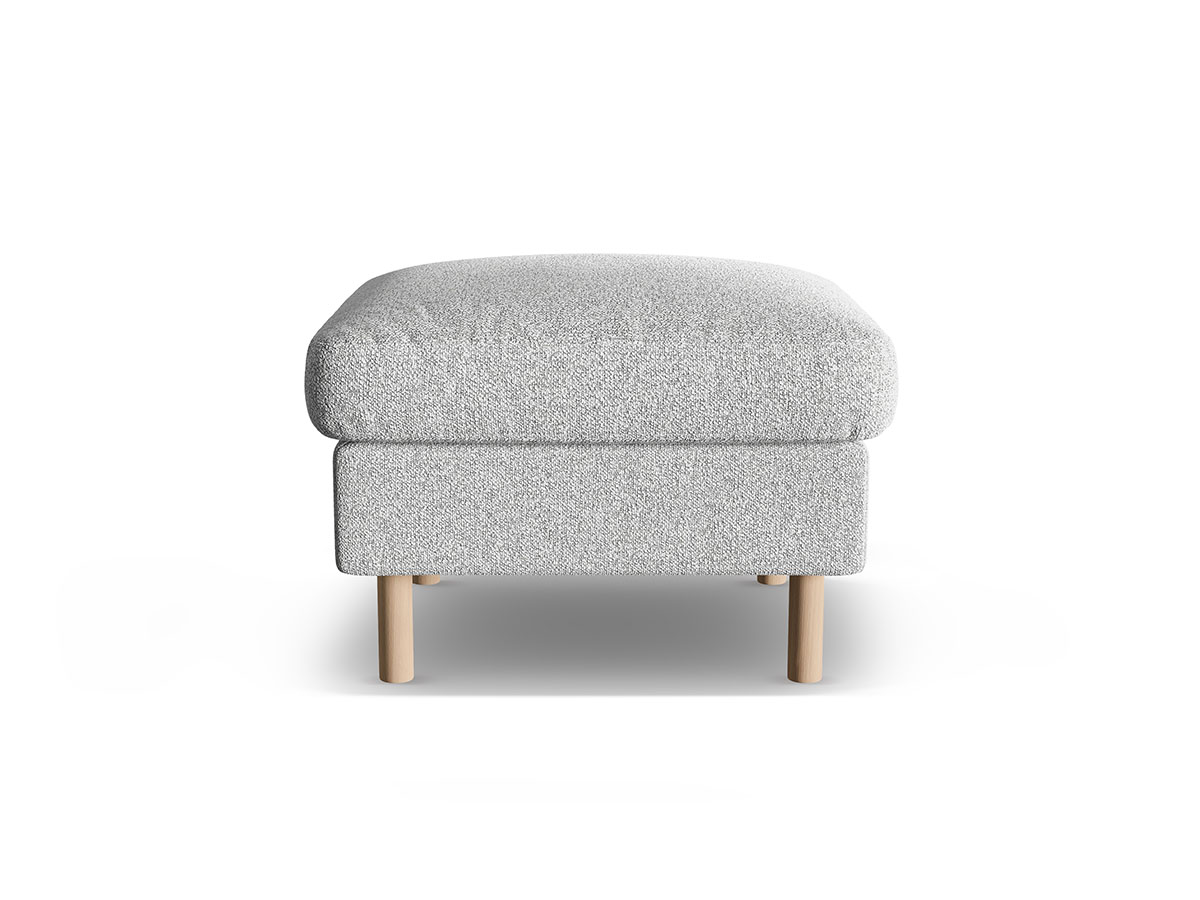 Micadoni Aliya dizajnový ottoman - Svetlosivá